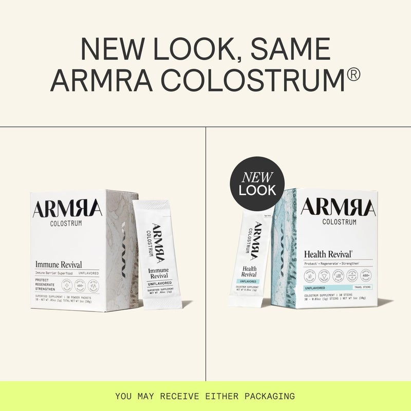 ARMRA Colostrum Powder | Unflavored | Gut Health & Bloating | Skin & Hair | Immunity | Keto, Gluten & Fat-Free | 30 Servings - Image 2